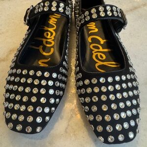 Sam Edelman Black Studded Women's Shoes 7.5